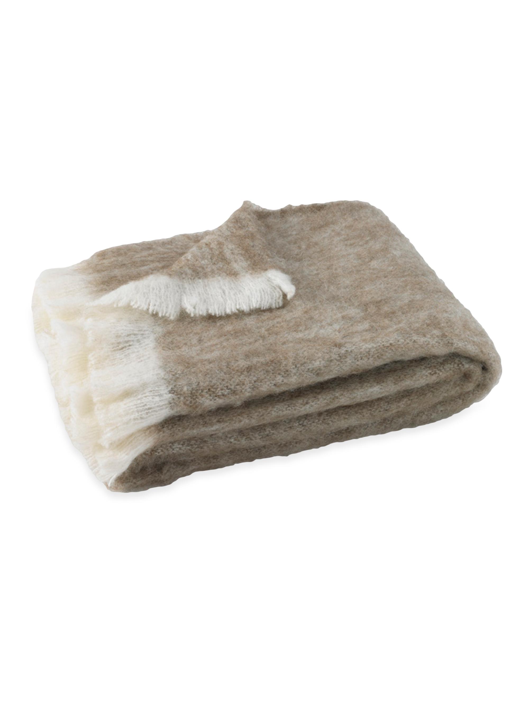 Lands Downunder Brushed Alpaca Driftwood Brushed Alpaca Throw - Drift Wood