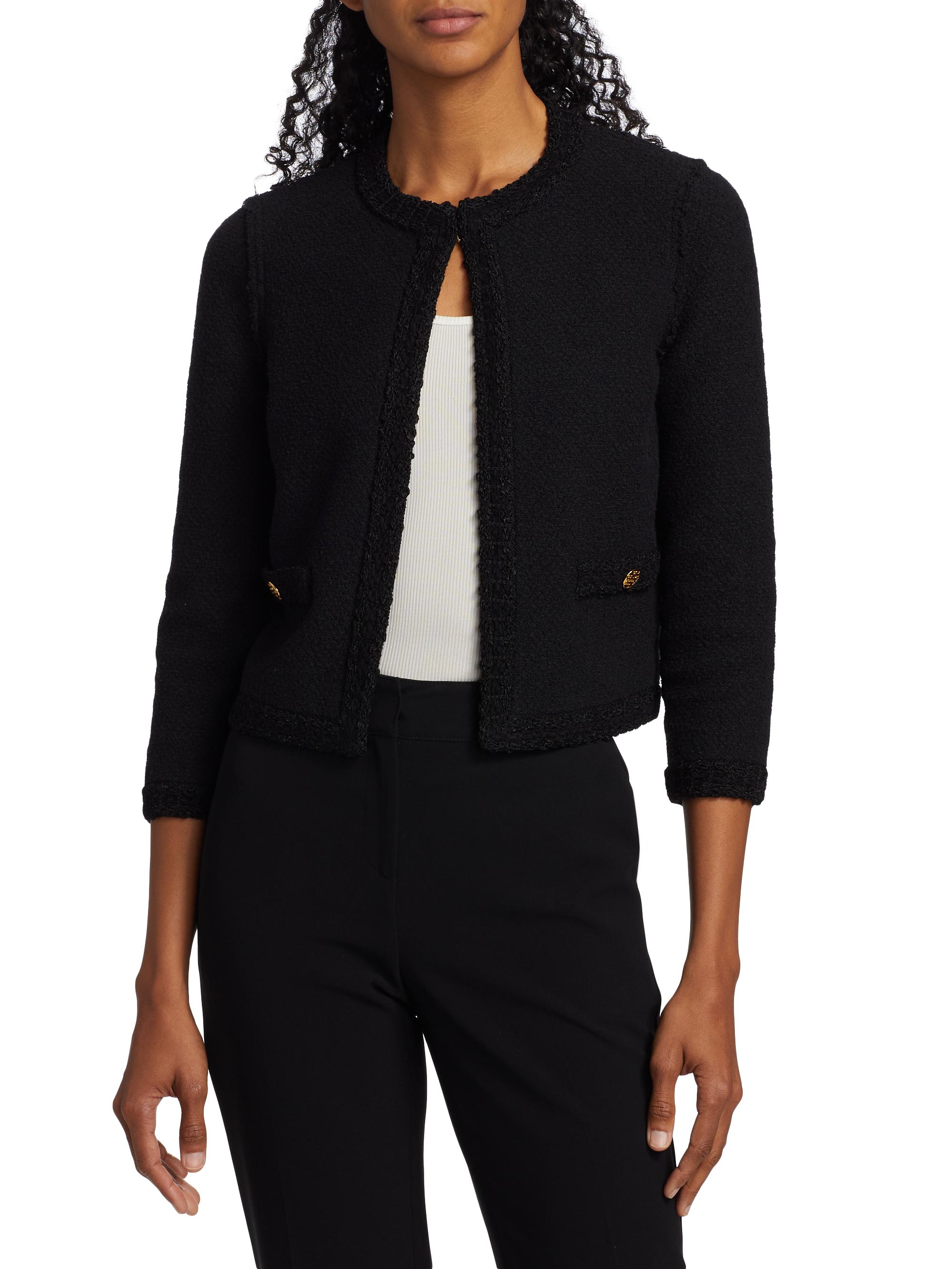 Casper John Boucle MA-1/ブークレMA-1 St. John Compact Boucle Knit Jacket | Saks Fifth Avenue