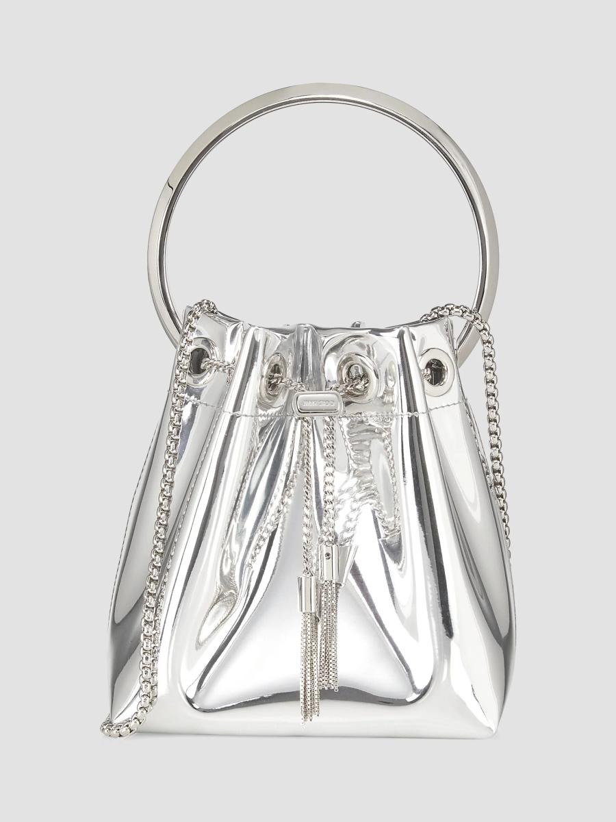 Jimmy Choo Bon Bon Metallic Top Handle Bag | Saks Fifth Avenue