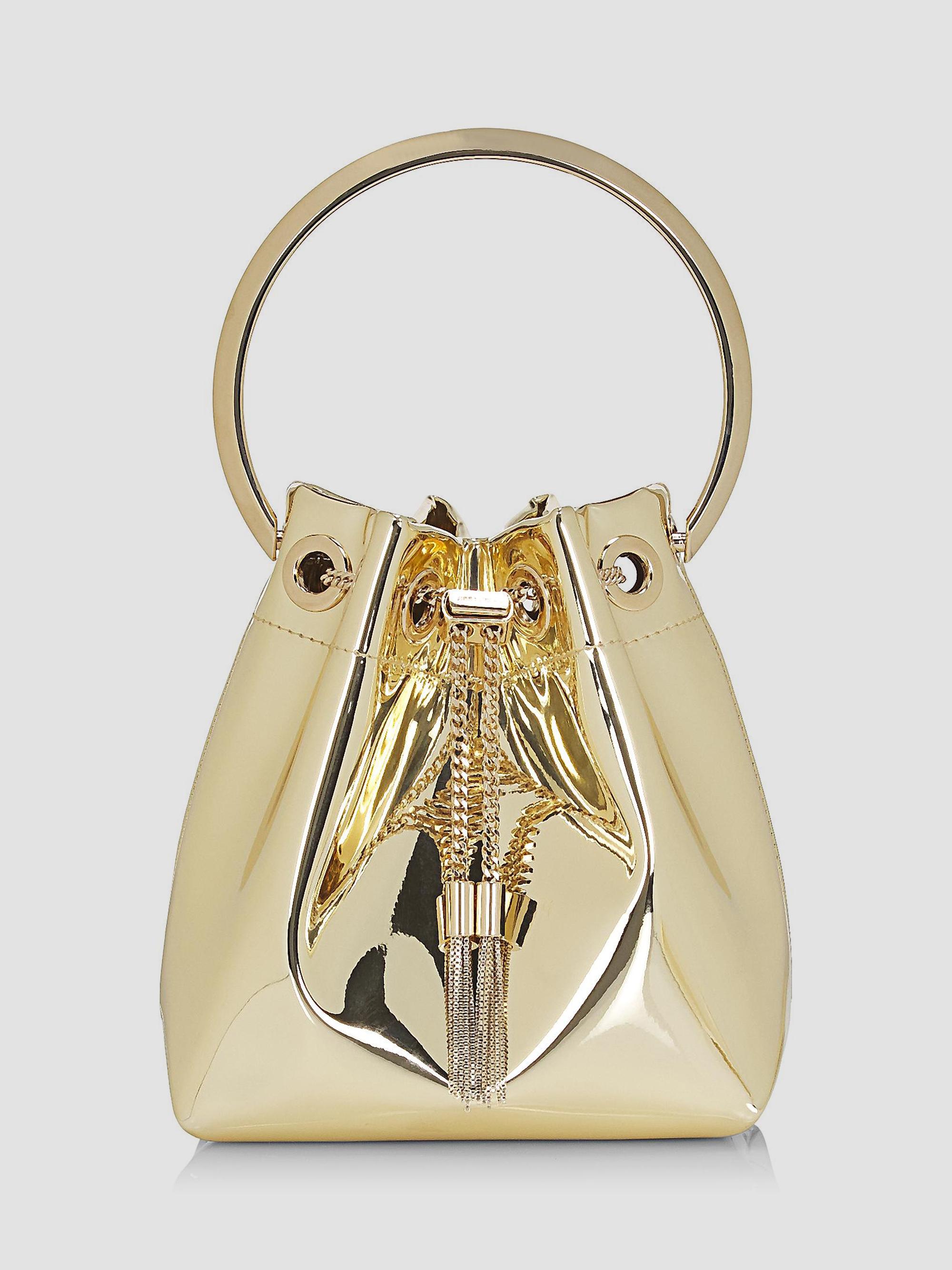 Jimmy Choo Bon Bon Metallic Top Handle Bag | Saks Fifth Avenue
