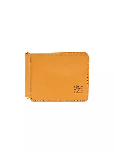 Shop Il Bisonte Leather Money Clip Wallet | Saks Fifth Avenue