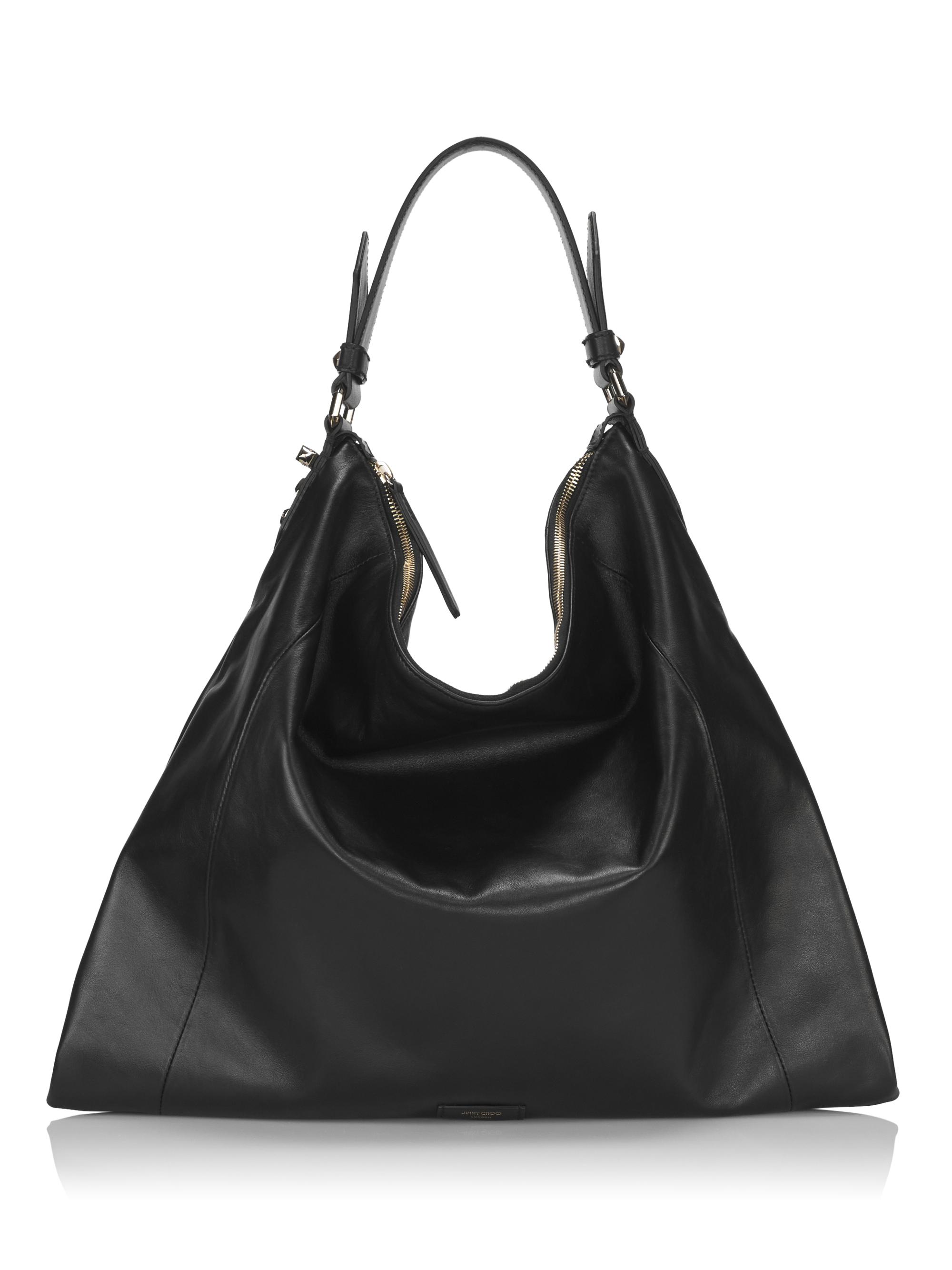 ジミーチュウ シアリング ANA HOBO/L　ハンドバッグ 　ホーボー　白 0400016642451_BLACK?wid=830&