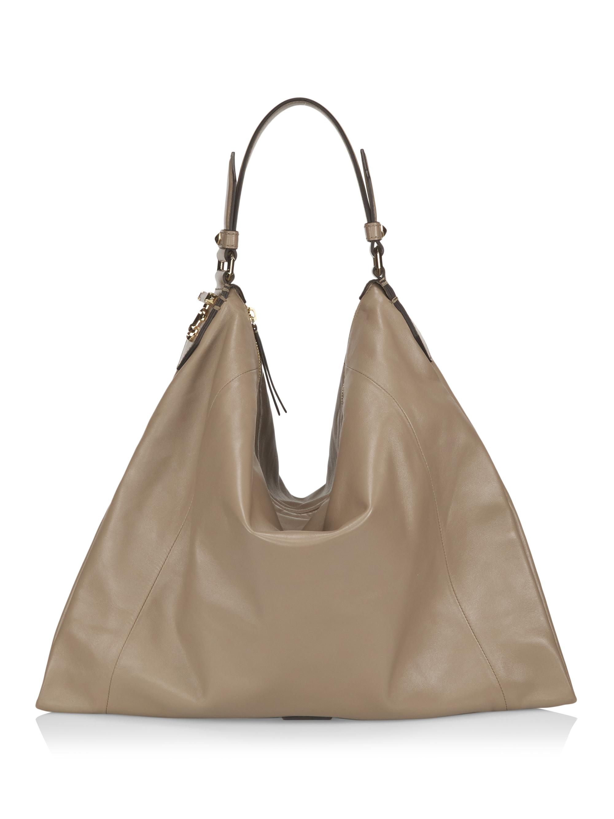 Jimmy Choo Ana Leather Hobo Bag | Saks Fifth Avenue
