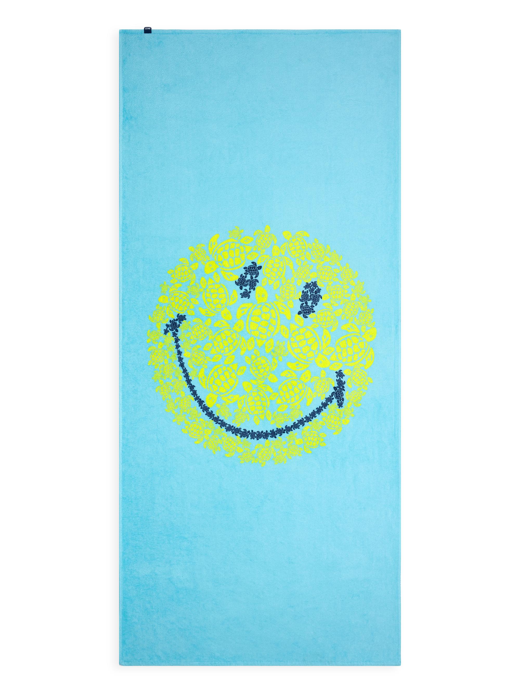 Vilebrequin x Smiley Turtle Beach Towel - Blue