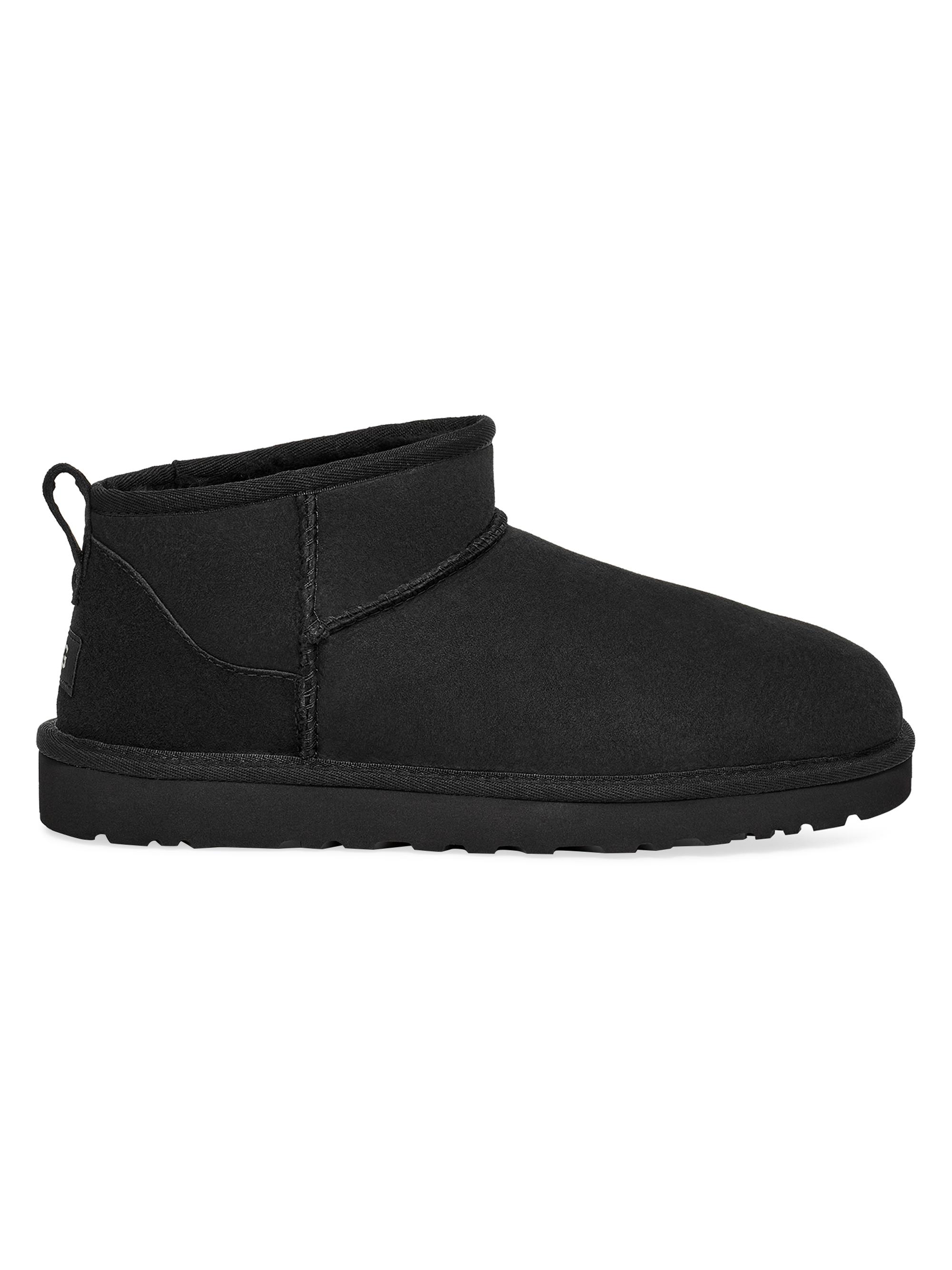 UGG Classic Ultra Mini ブラック　23センチ UGG Classic Ultra Mini Sheepskin Ankle Boots | Saks Fifth Avenue