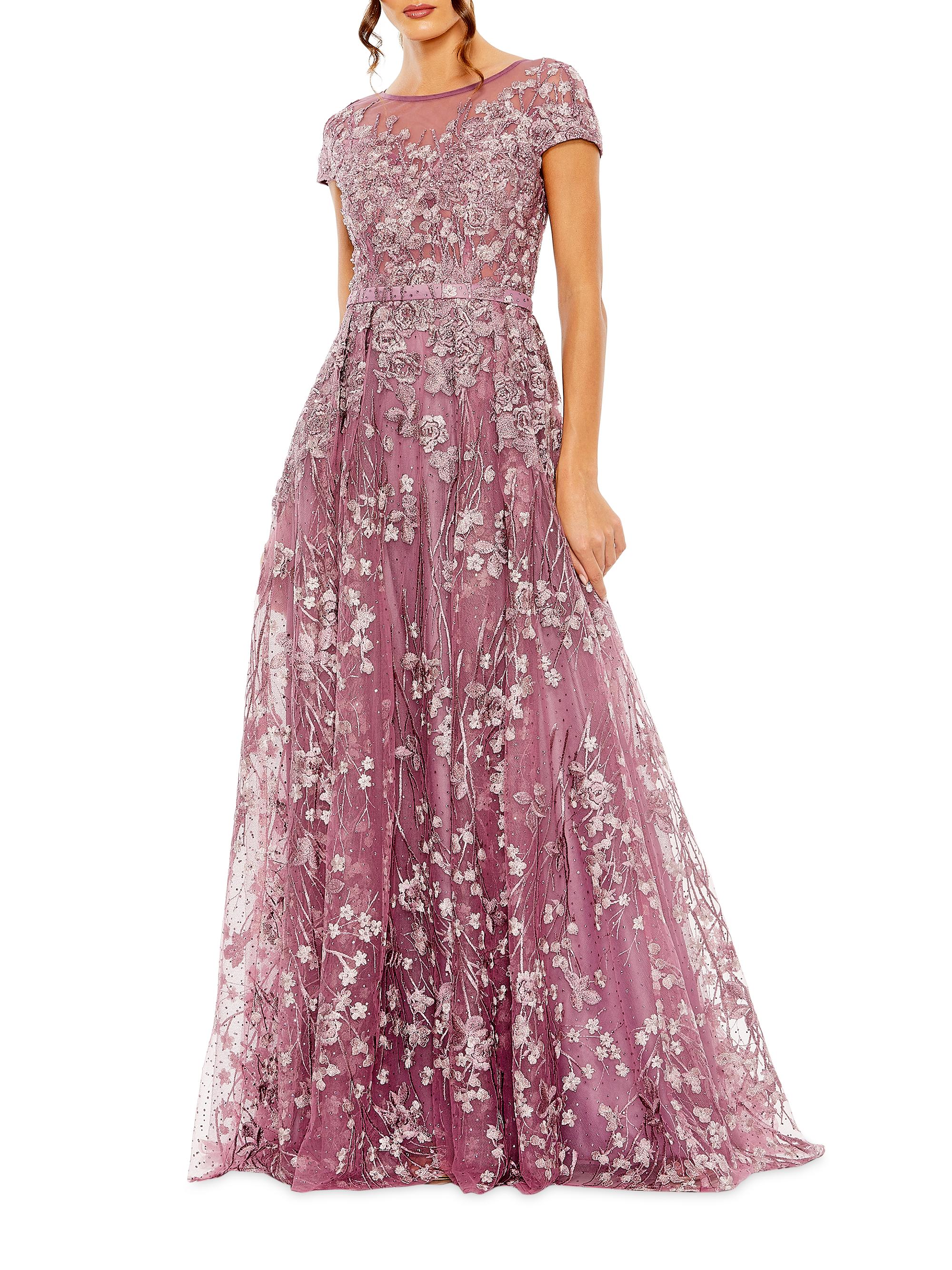 Mac Duggal Women's Beaded & Floral-Embroidered Gown - Whisteria