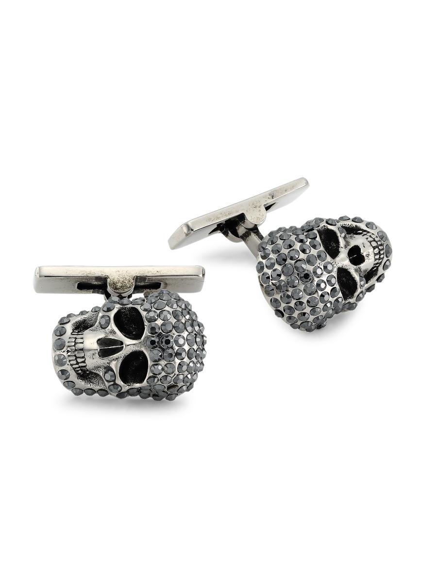 Shop McQueen Pave Skull Cufflinks | Saks Fifth Avenue Shop McQueen Pave Skull Cufflinks | Saks Fifth Avenue