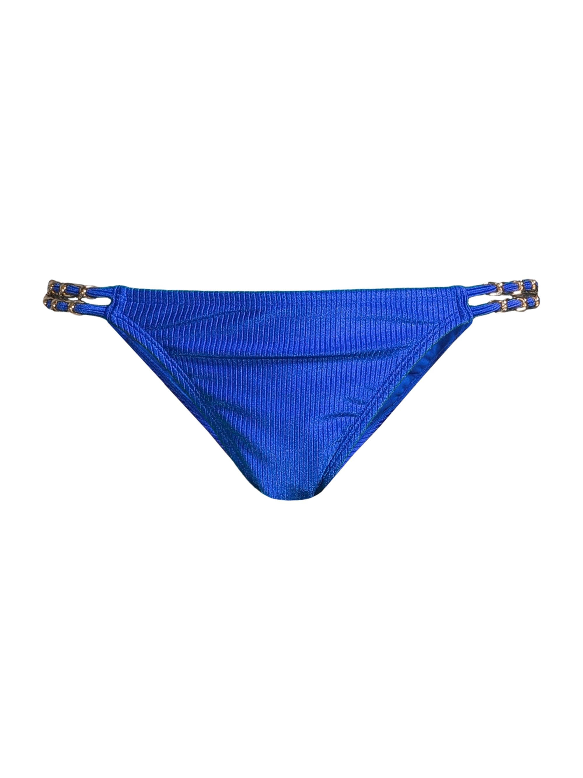 Lilly Pulitzer Women's Petrie Ribbed Bikini Bottom - Blue Grotto