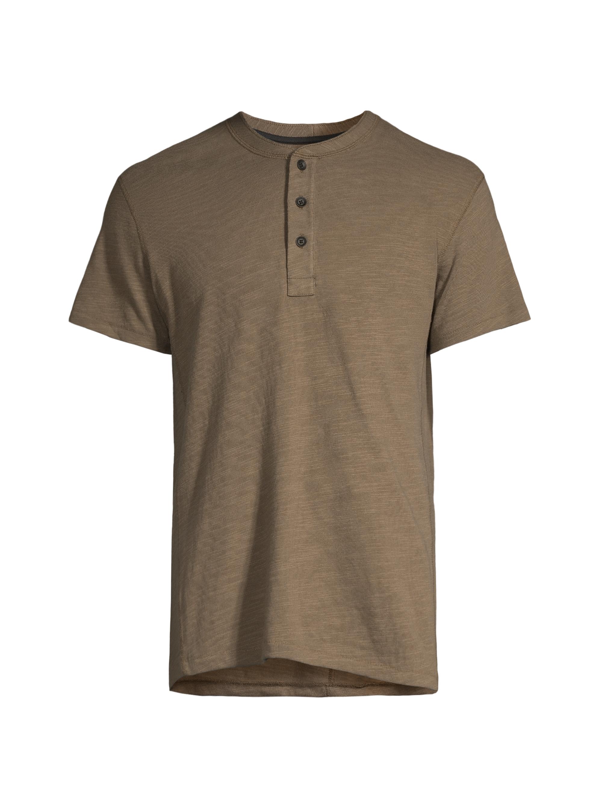 rag & bone Men's Classic Henley T-Shirt - Olive