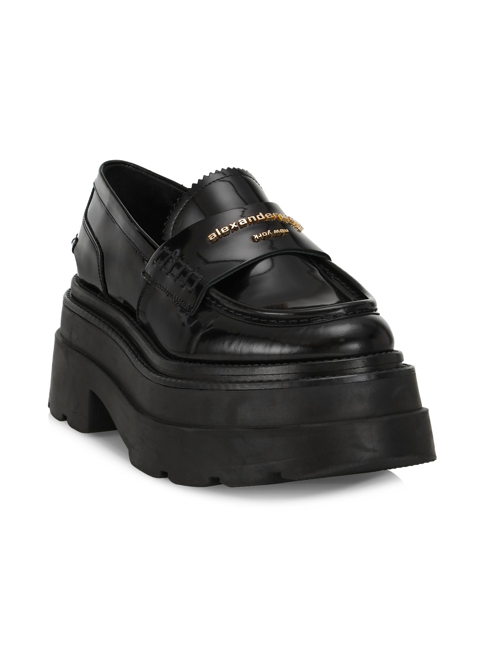 Alexander Wang Carter Leather Platform Loafers | Saks Fifth Avenue