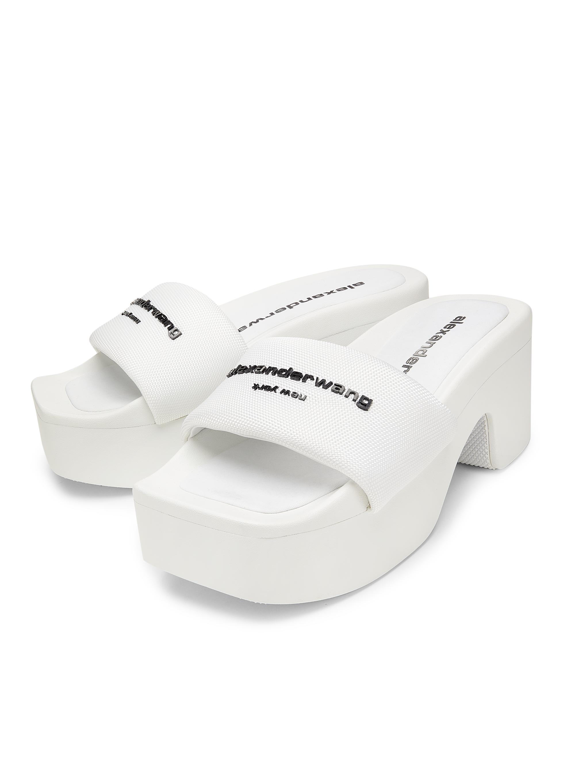 Alexander Wang AW Logo Platform Slides | Saks Fifth Avenue