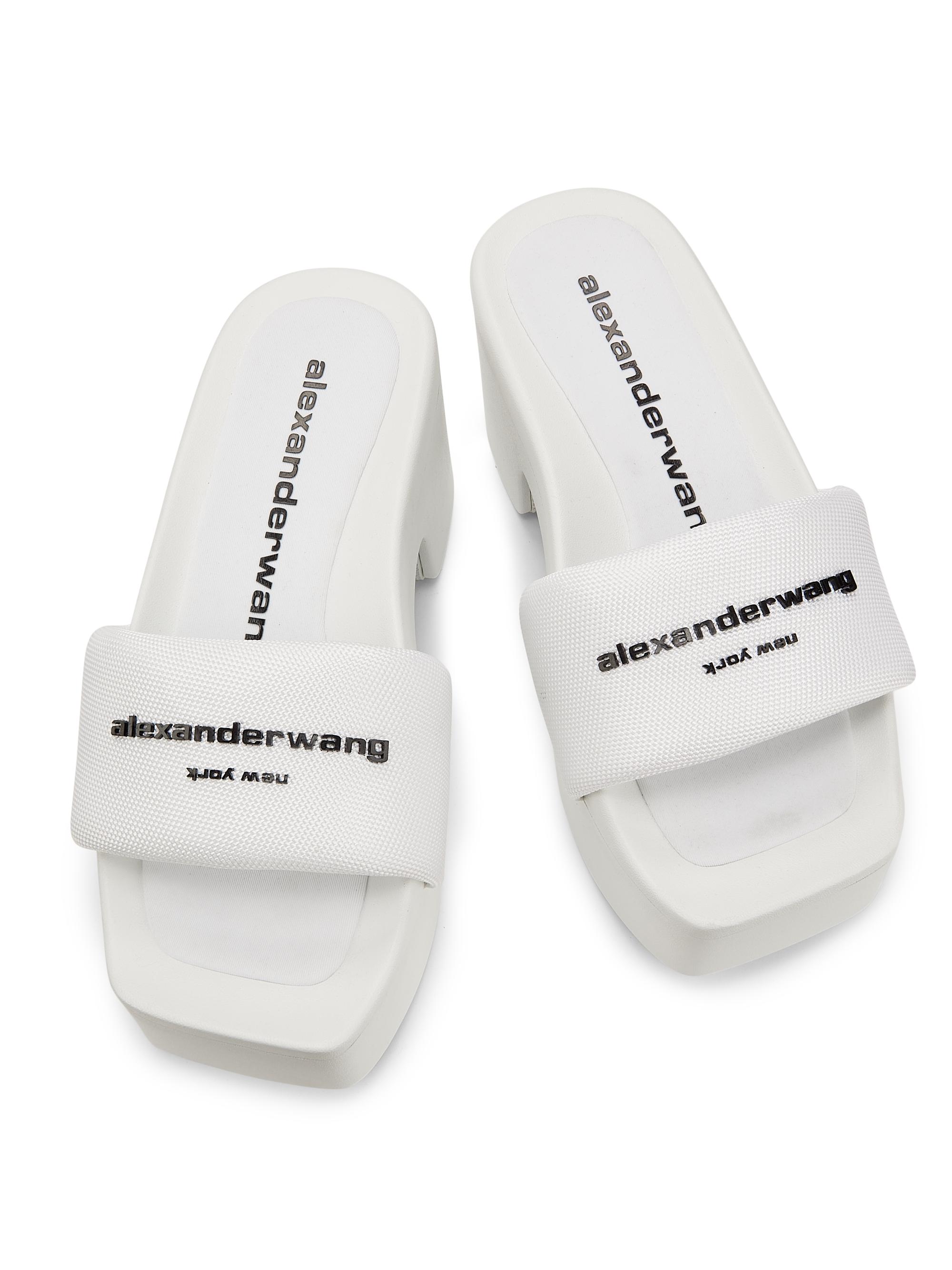 Alexander Wang AW Logo Platform Slides | Saks Fifth Avenue
