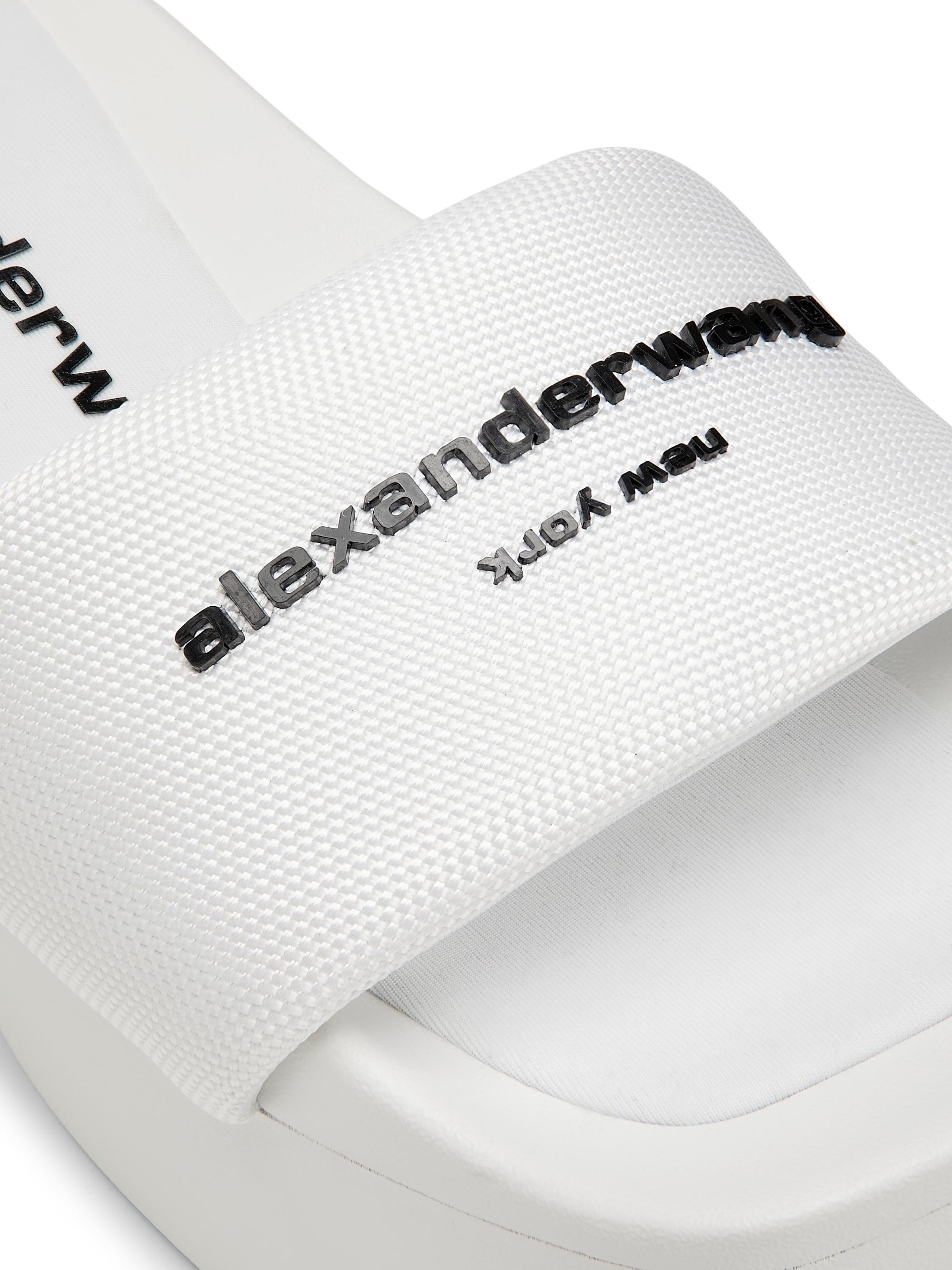 Alexander Wang AW Logo Platform Slides | Saks Fifth Avenue