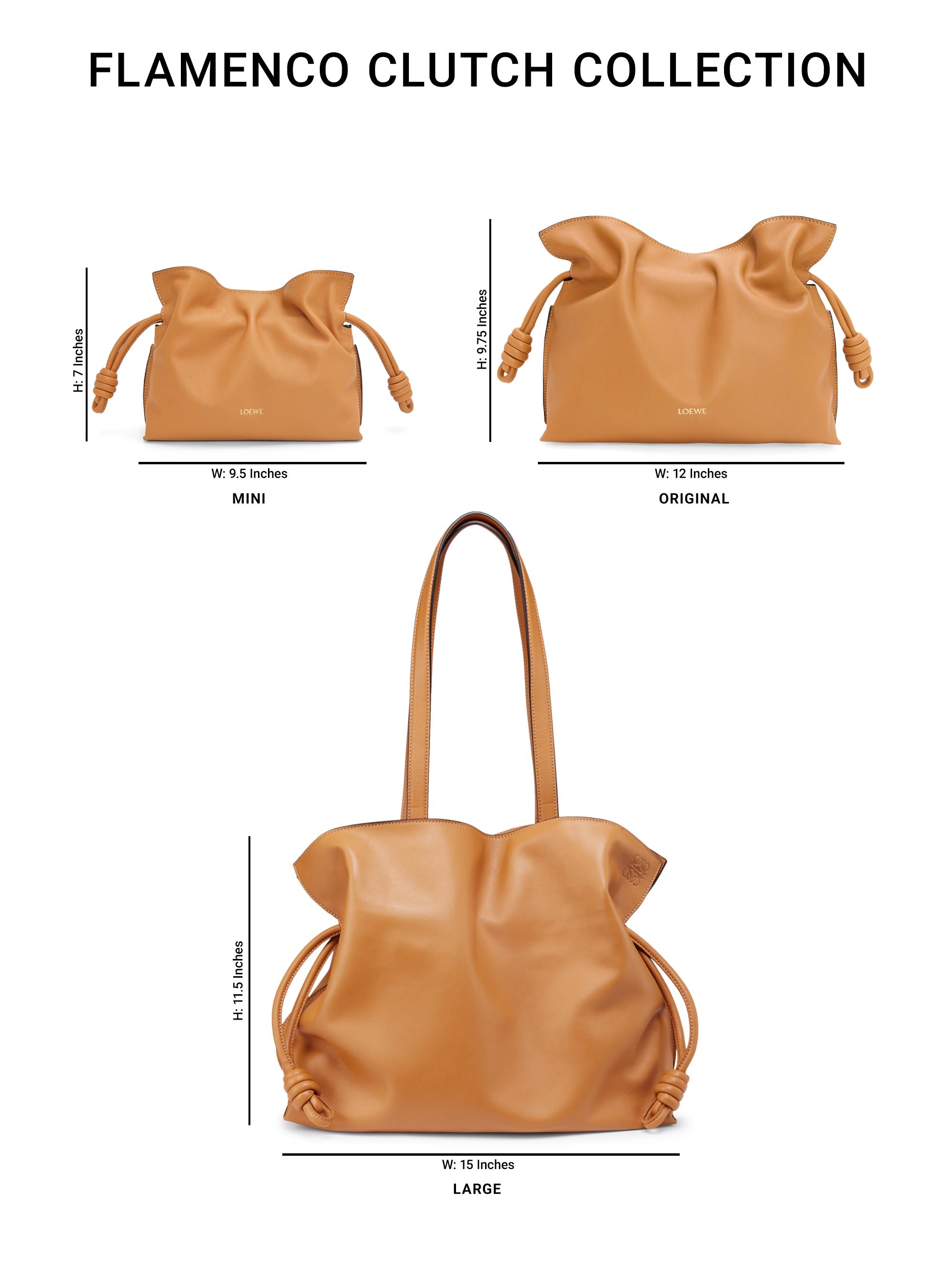 LOEWE Flamenco Large Leather Clutch | Saks Fifth Avenue