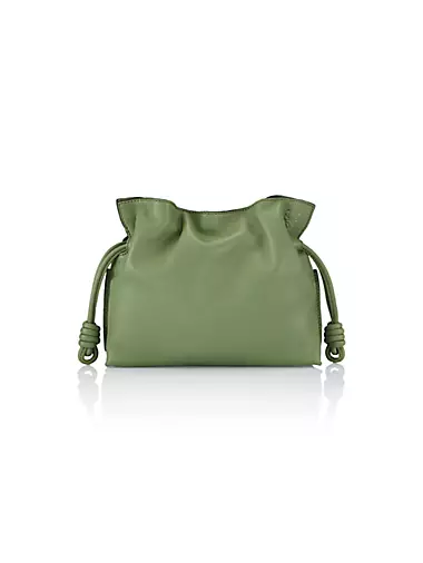 Leather tote Saks Fifth Avenue Collection Green in Leather - 27049961