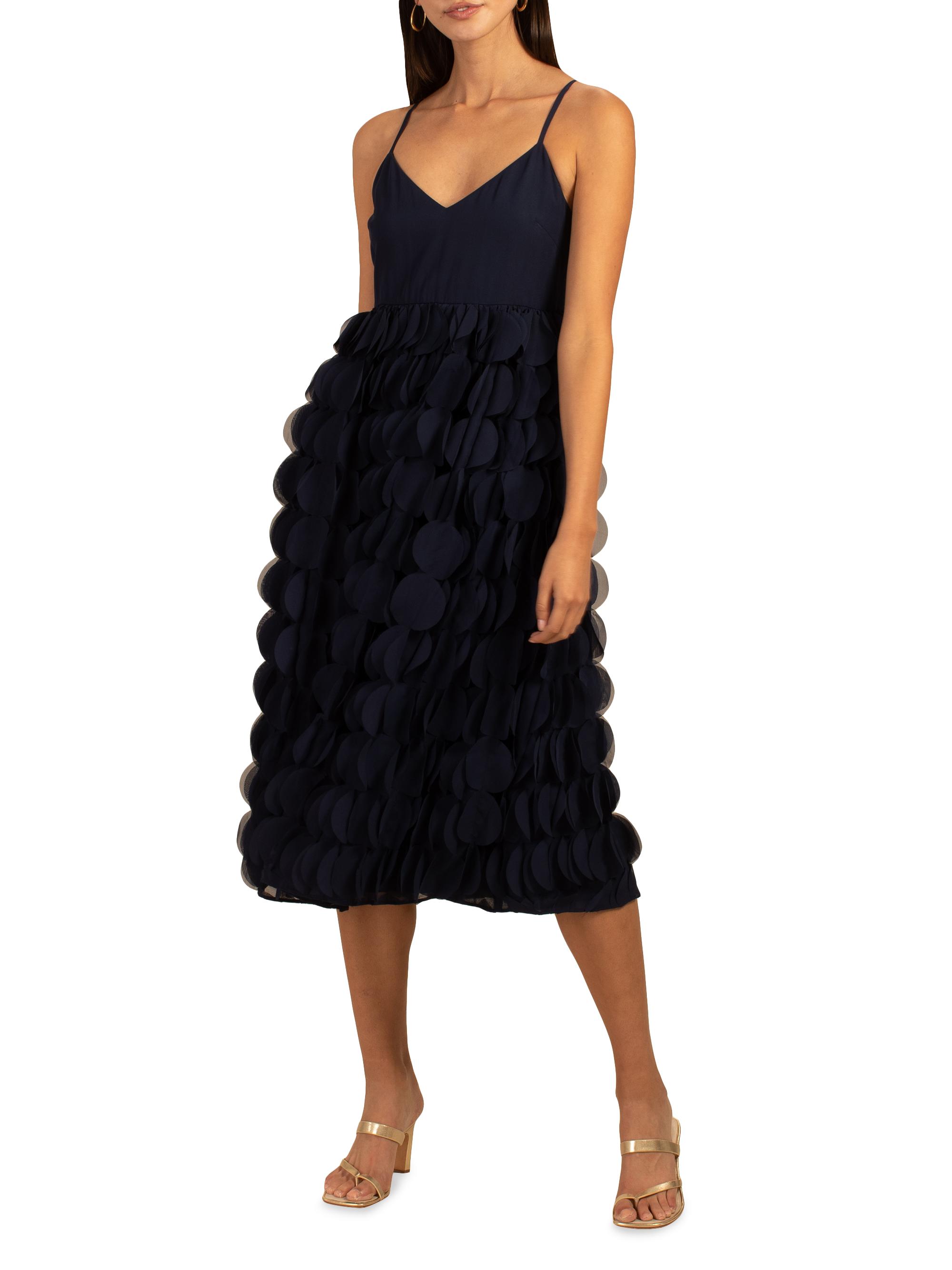 Trina Turk Women's Carolina Circular Applique Midi-Dress - Indigo