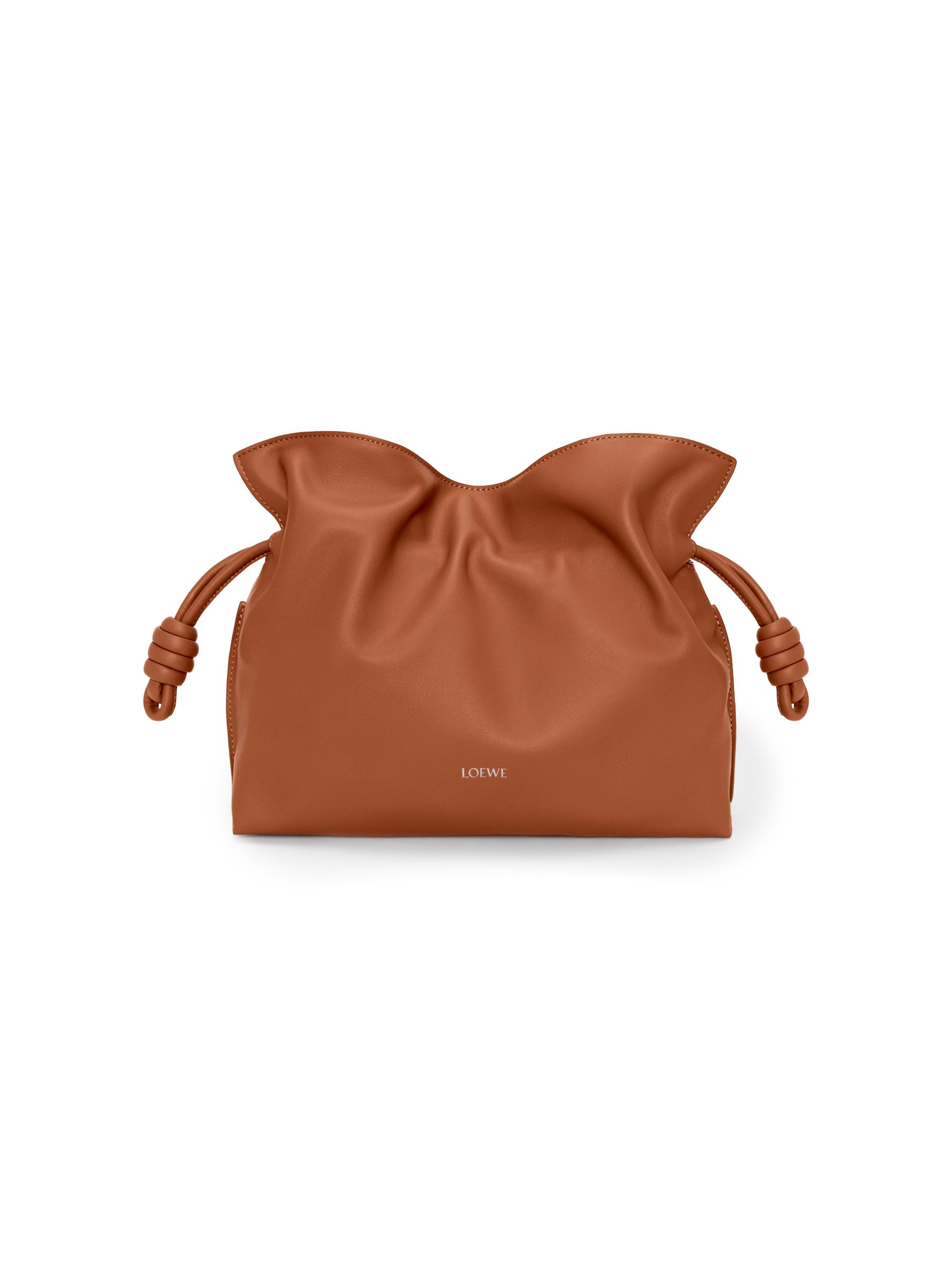 LOEWE Women's Flamenco Medium Leather Clutch - Squirrel