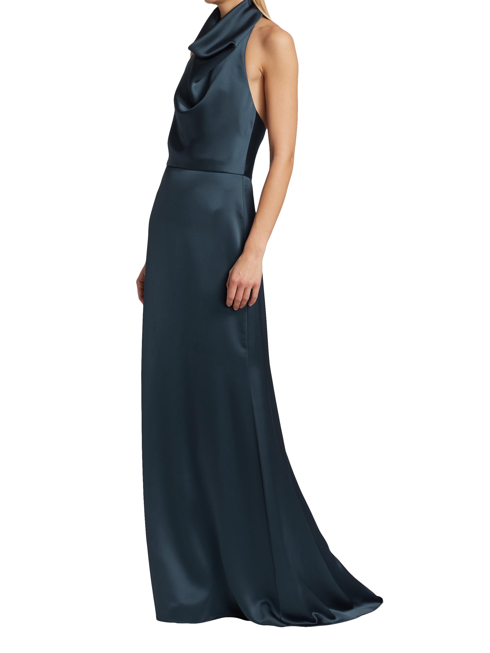 amsale halter dress Amsale Halter Tie Back Gown