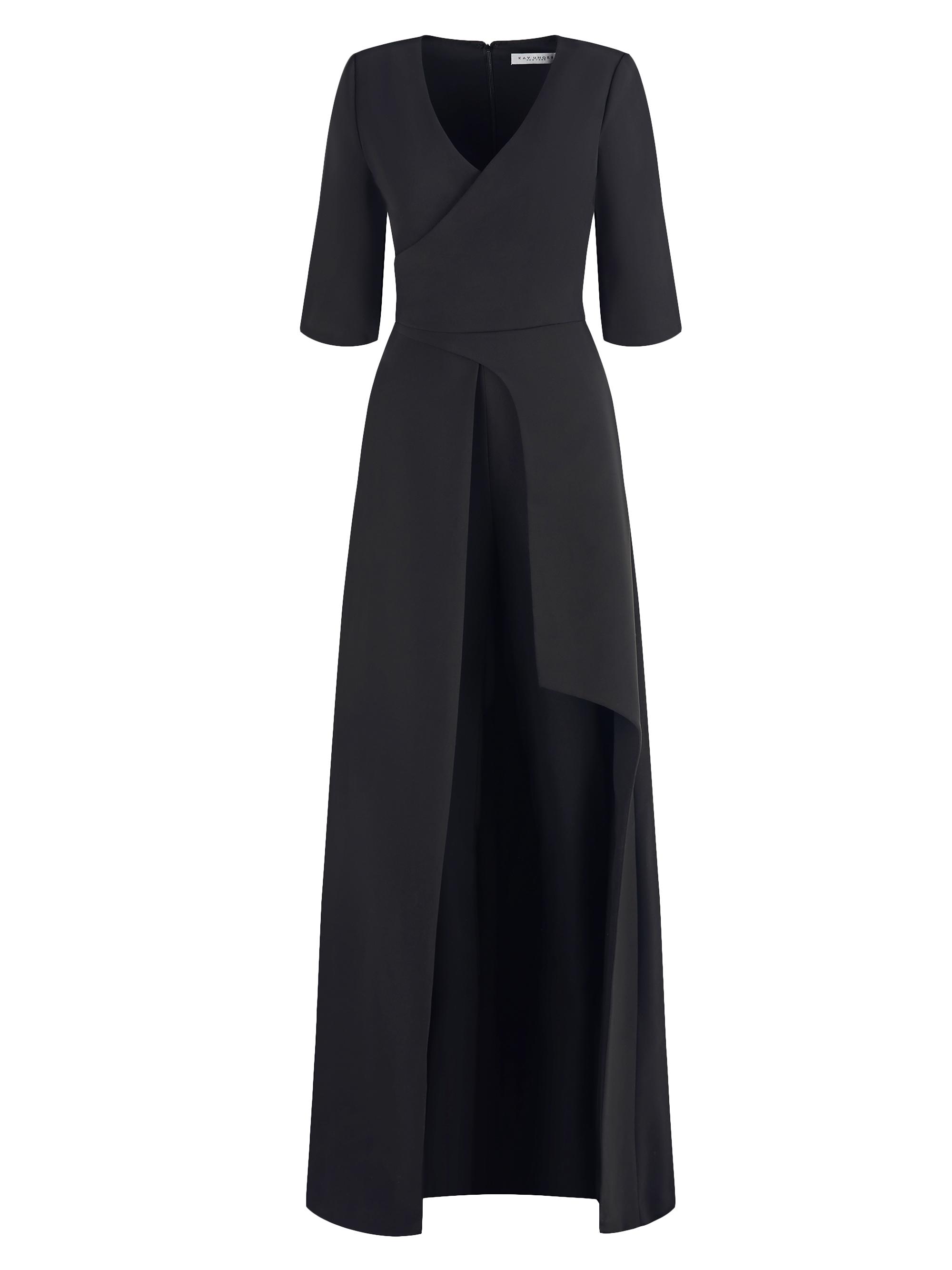 Kay Unger Women's Gina Walk-Through Gown - Black