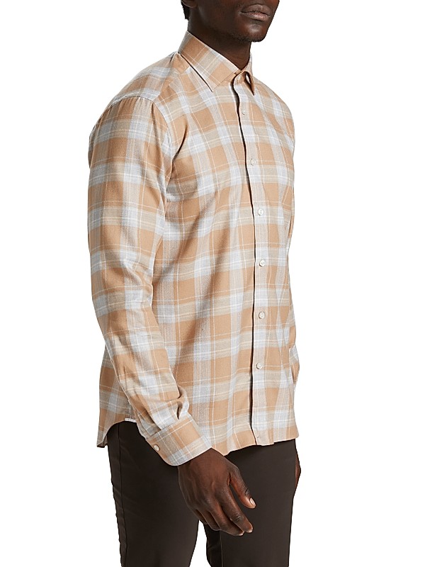 Shop Saks Fifth Avenue COLLECTION Flannel Plaid Shirt | Saks Shop Saks Fifth Avenue COLLECTION Flannel Plaid Shirt | Saks