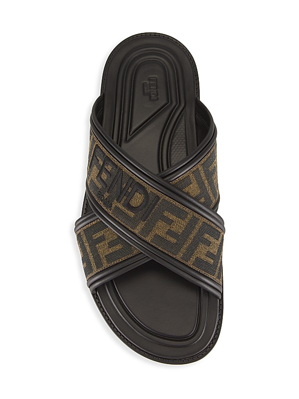 Shop Fendi Cross-Strap FF Logo Sandals | Saks Fifth Avenue Shop Fendi Cross-Strap FF Logo Sandals | Saks Fifth Avenue
