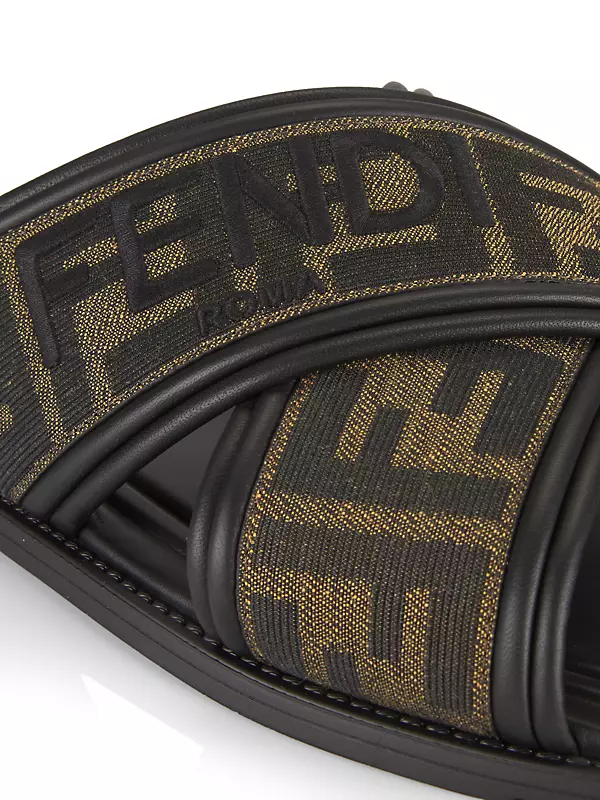 Shop Fendi Cross-Strap FF Logo Sandals | Saks Fifth Avenue Shop Fendi Cross-Strap FF Logo Sandals | Saks Fifth Avenue