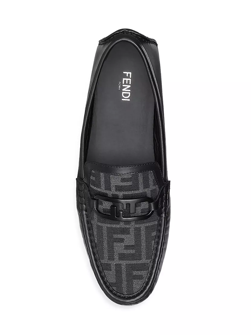Fendi O'Lock loafers - Beige nubuck leather loafers