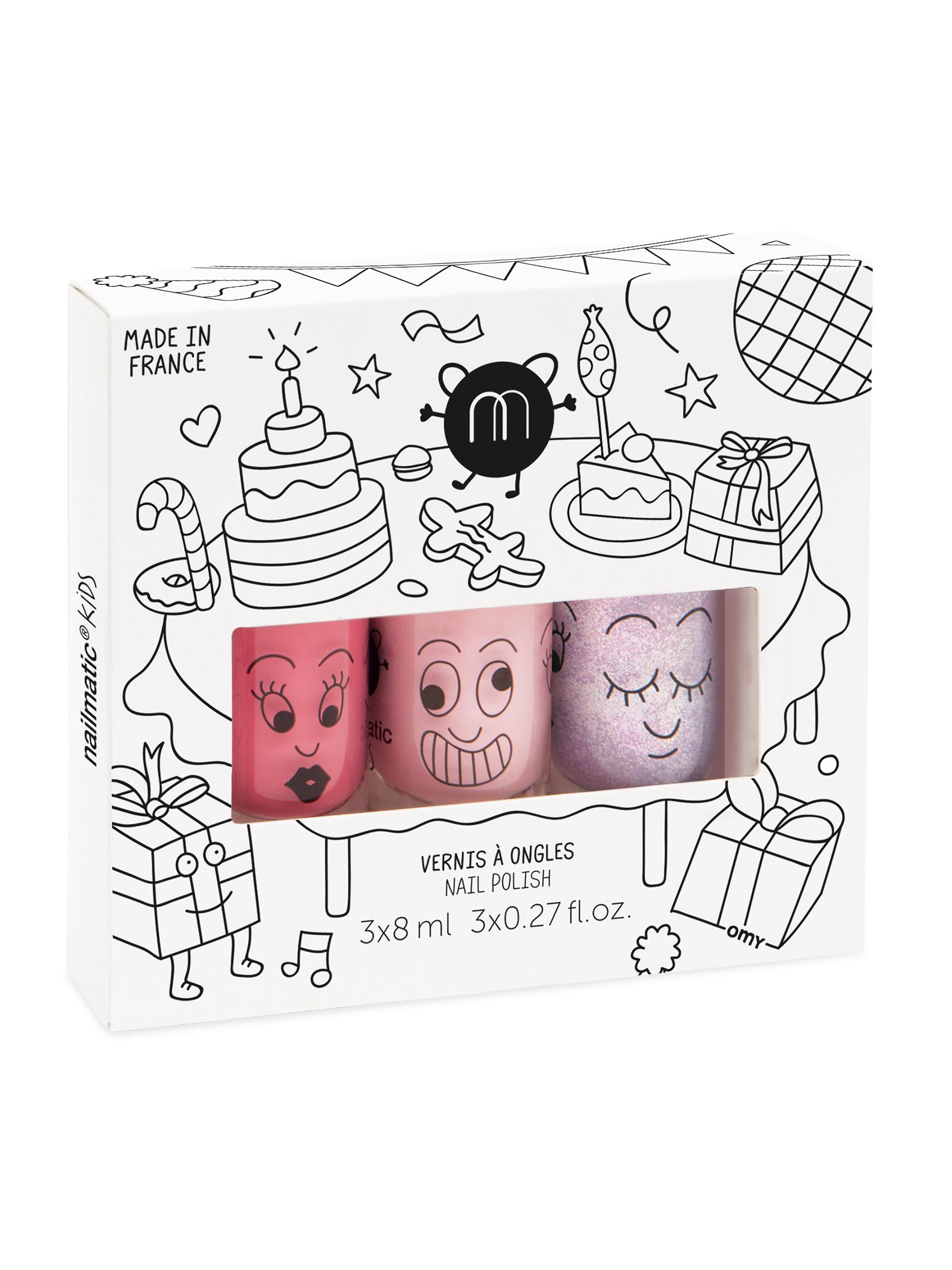 Nailmatic 3-Piece Water-Based Nail Polish Set