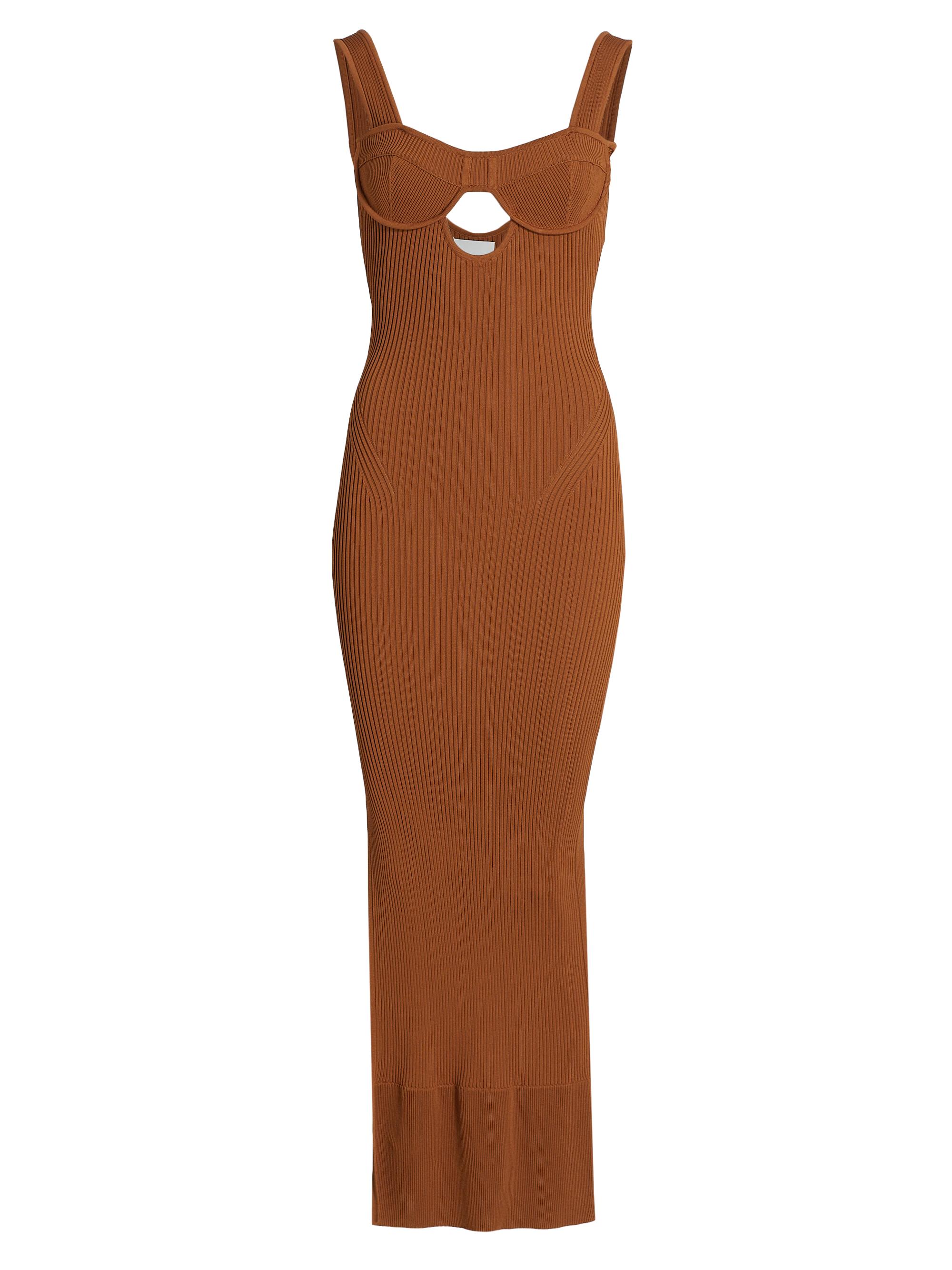 Aknvas Women's Maddy Rib-Knit Dress - Walnut