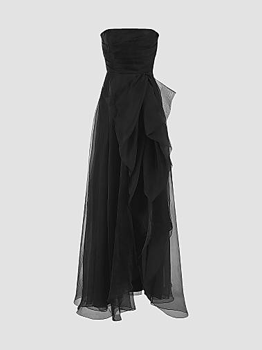 designer black dresses Dress for Any Occasion The dress features a rich black velvet fabric that drapes beautifully Black Dresses | Couture Designer