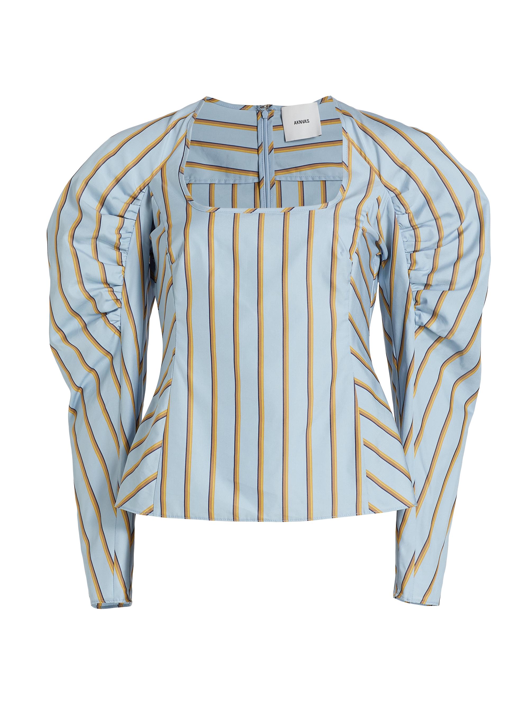 Aknvas Women's Karini Puff-Sleeve Top - Fog