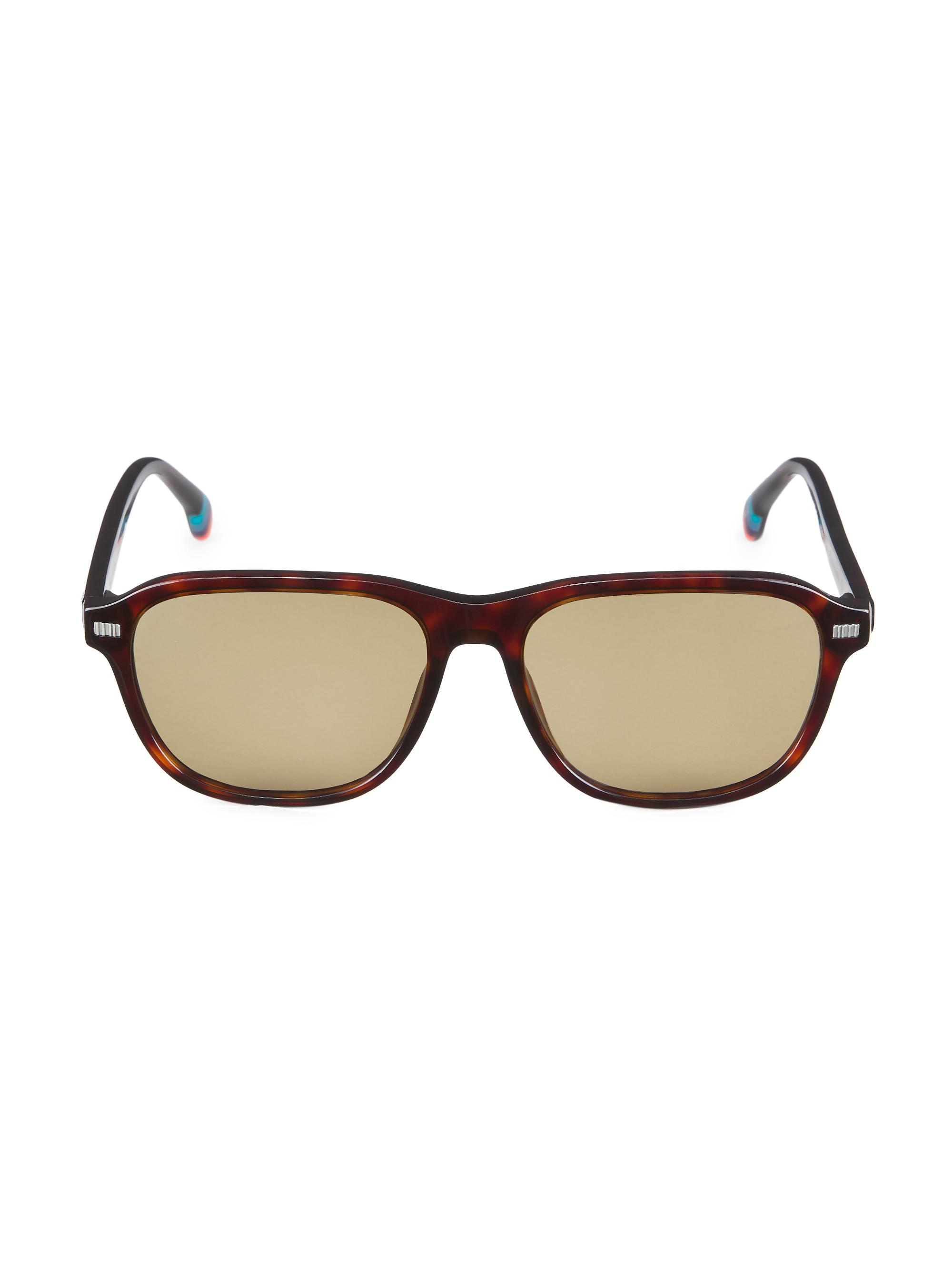 Paul Smith Men's Duke 55MM Square Sunglasses - Dark Turtle