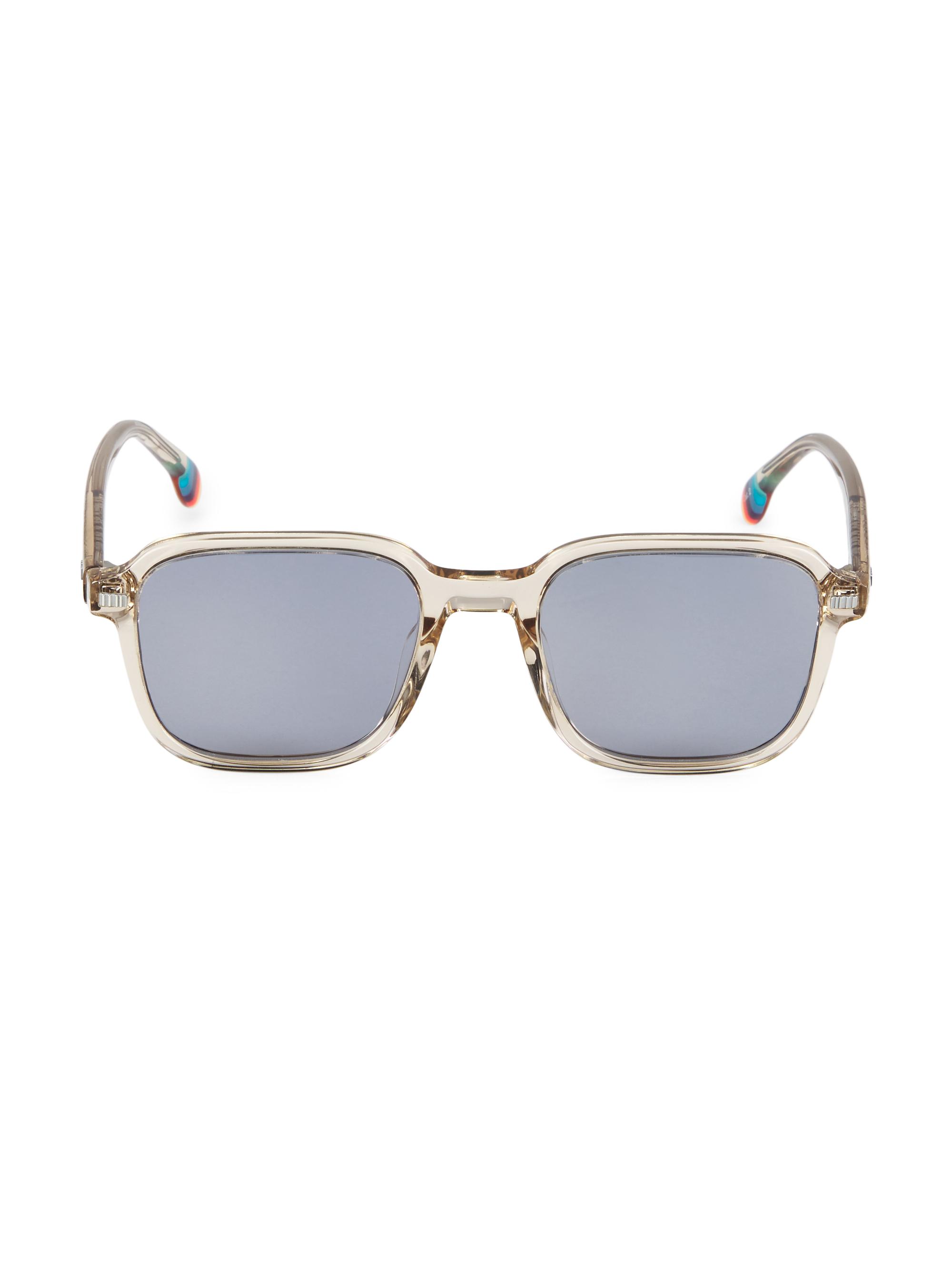 Paul Smith Men's Delaney 52MM Square Sunglasses - Crystal Tobacco