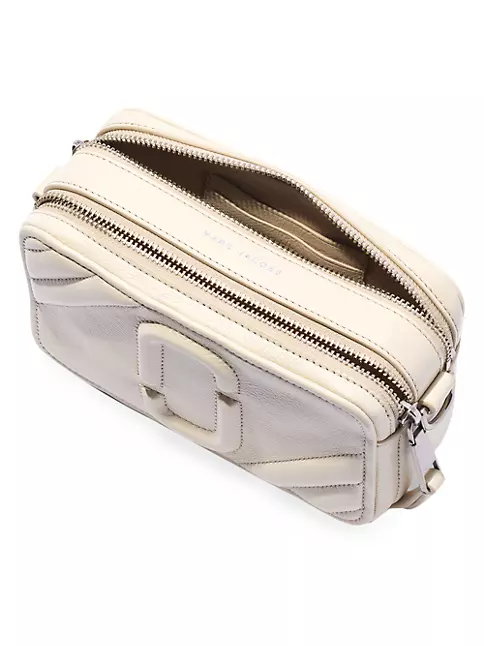 Sold Out Style! Marc Jacobs The Moto Shot 21 Leather Camera Bag Cloud White