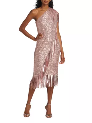 Aidan Mattox Fringe Dress