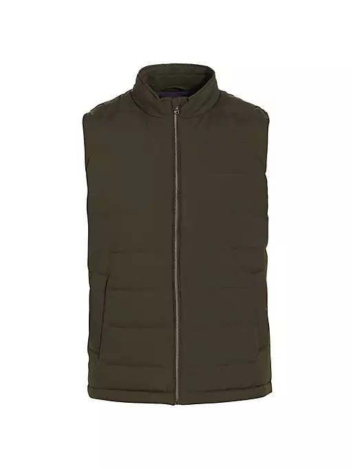 Saks Fifth Avenue - COLLECTION Woven Puffer Vest