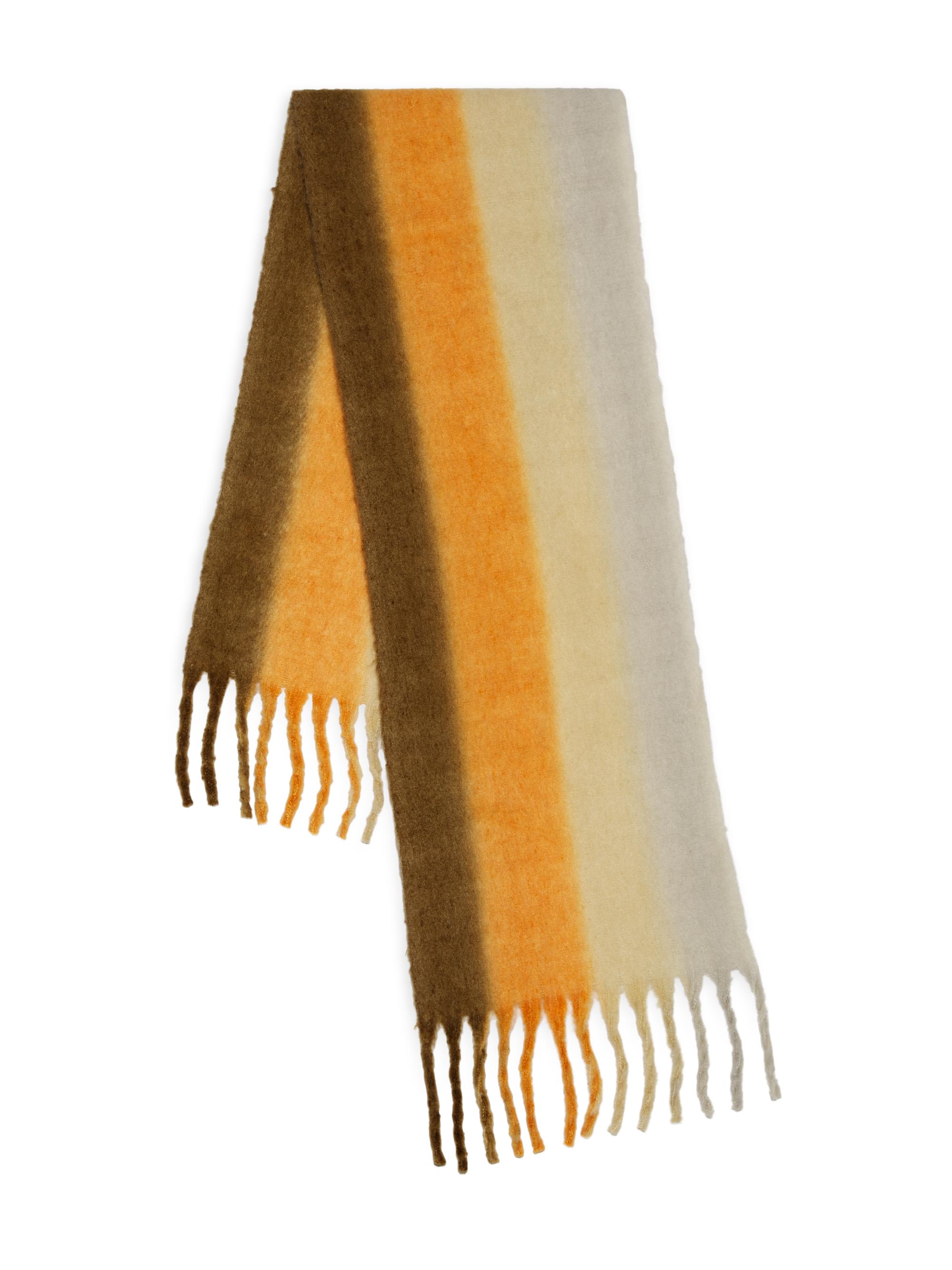 Saks Fifth Avenue Men's COLLECTION Fringe-Trimmed Knit Scarf - Yellow