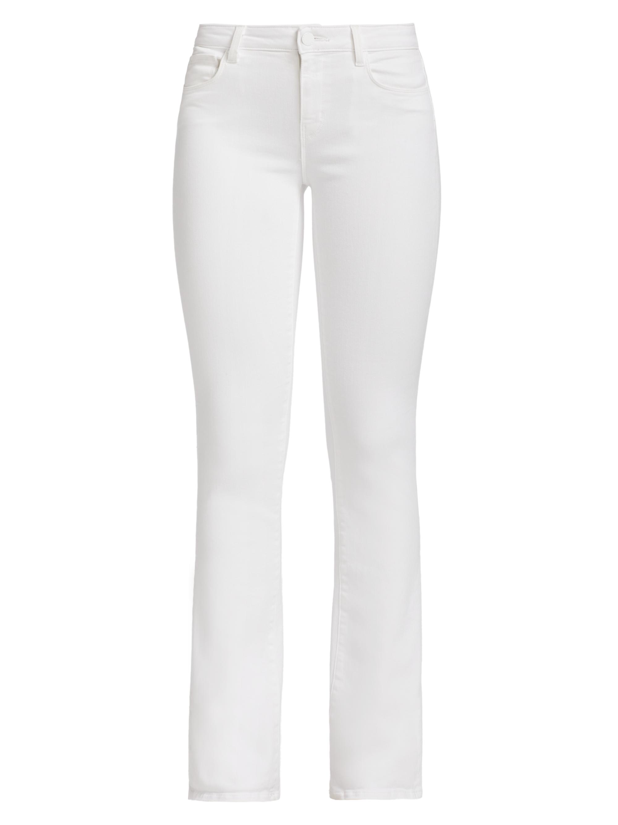 L'AGENCE Women's Selma High-Rise Baby Bootcut Jeans - Blanc