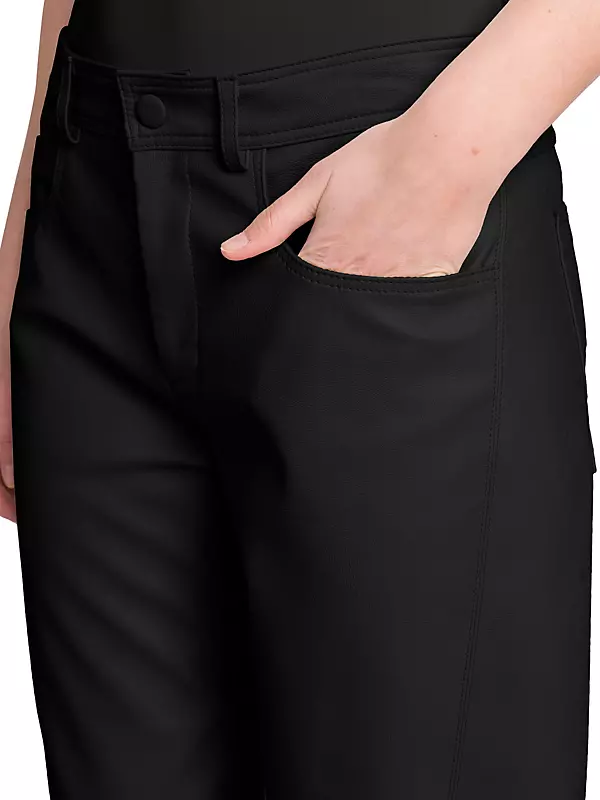 Womens Stella McCartney black Cuffed-Hem Trousers