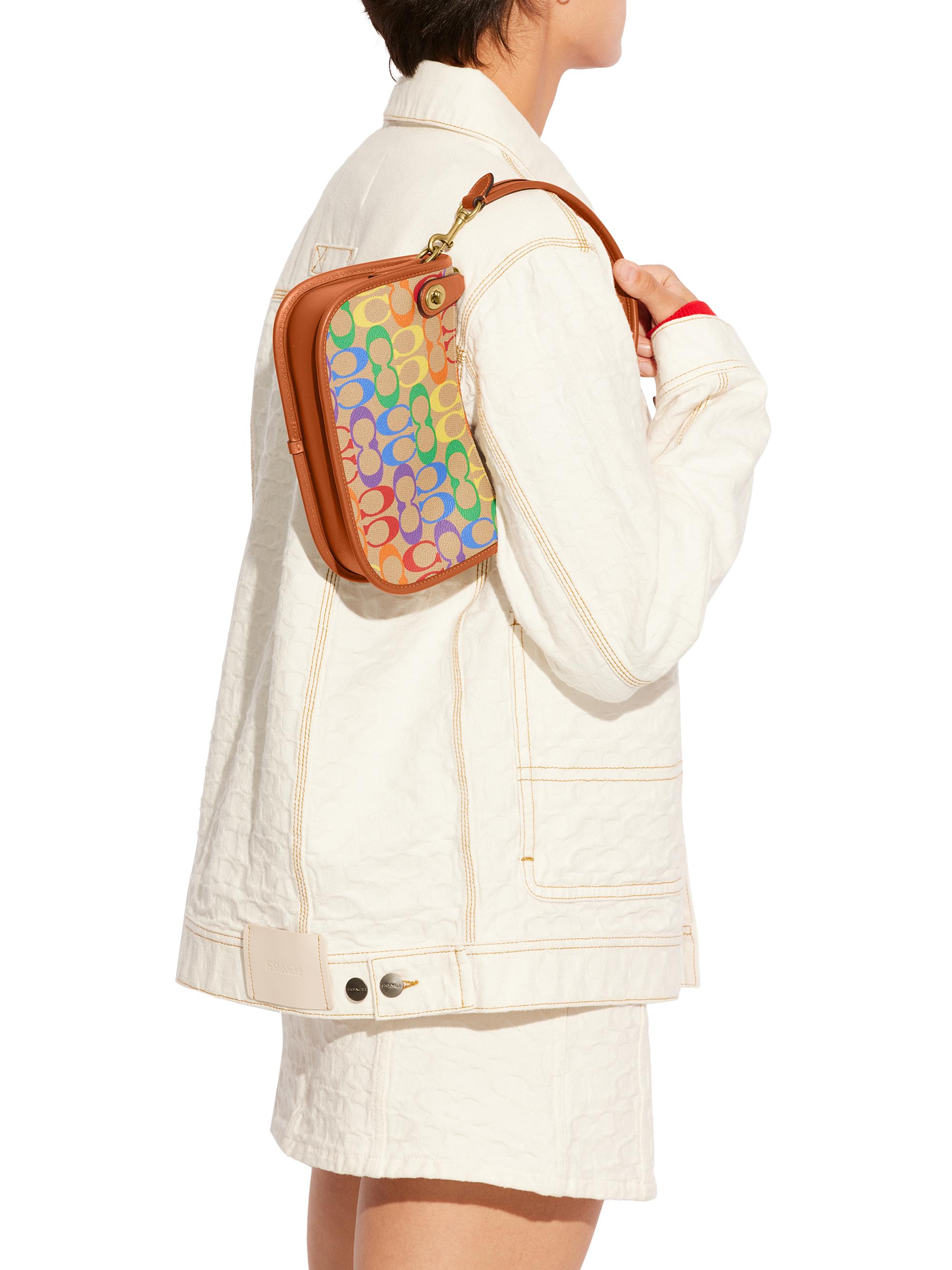 COACH Swinger Pride Coated Canvas Shoulder Bag | Saks Fifth Avenue