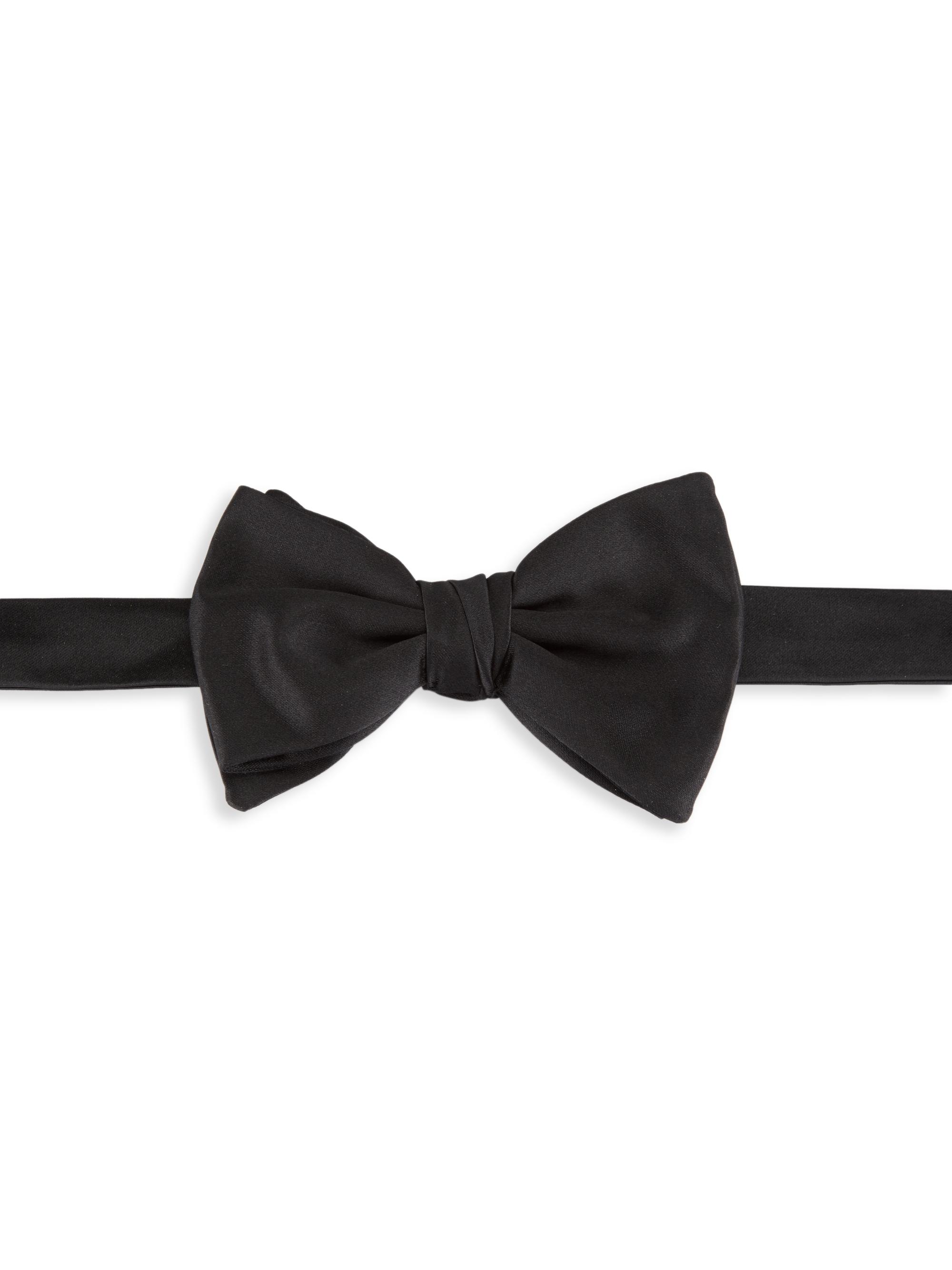Giorgio Armani Men's Silk Bow Tie - Black