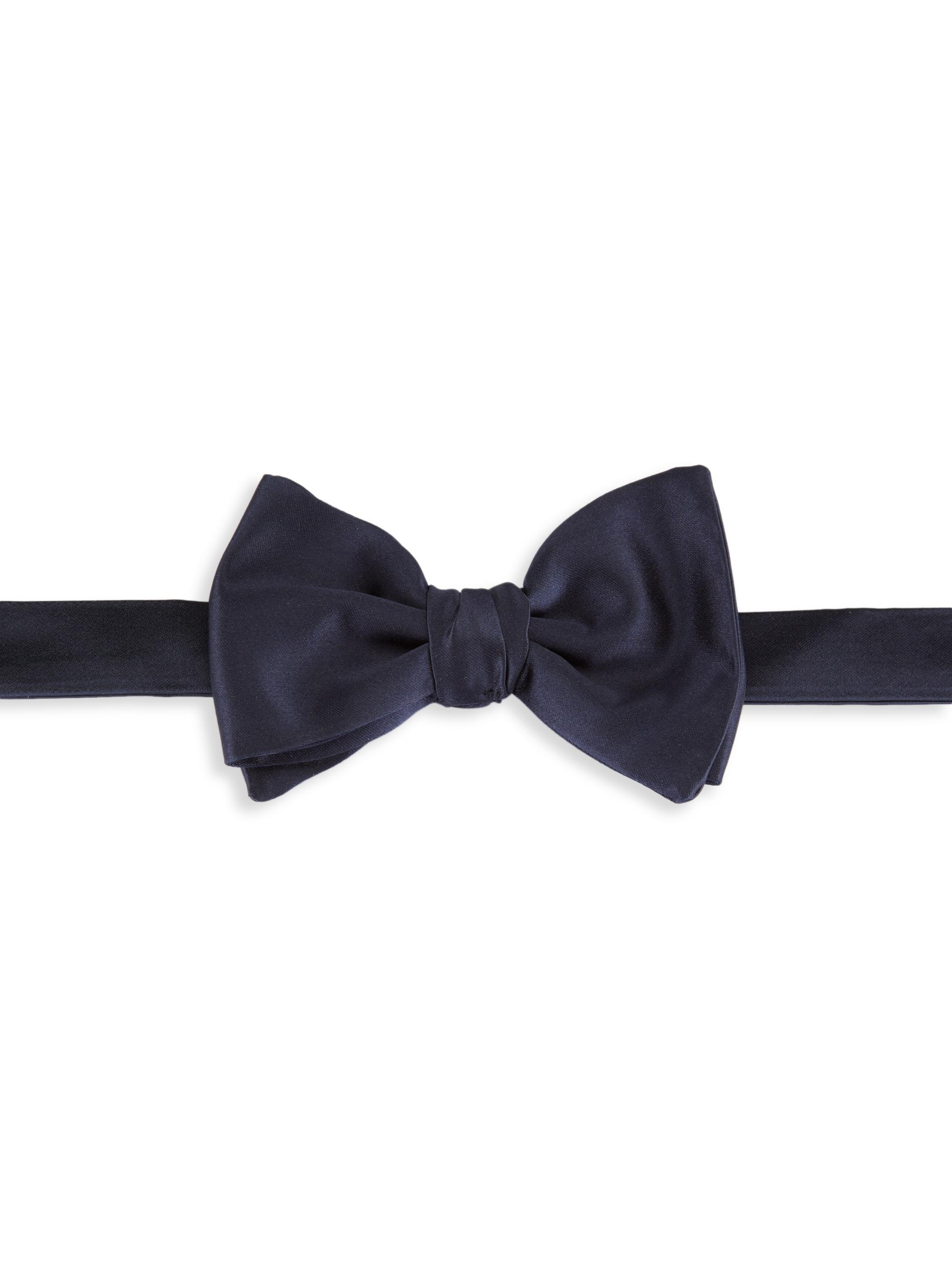 Giorgio Armani Men's Silk Bow Tie - Blue