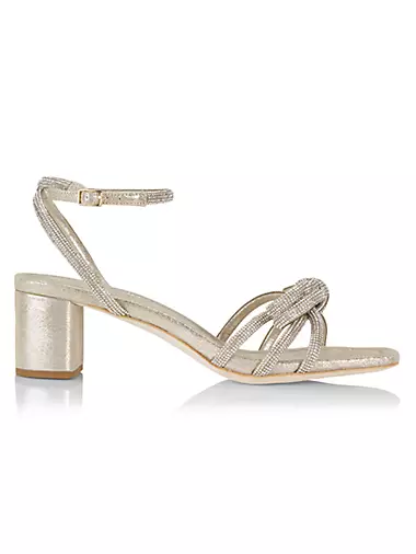 Mikel Crystal-Embellished Suede Sandals