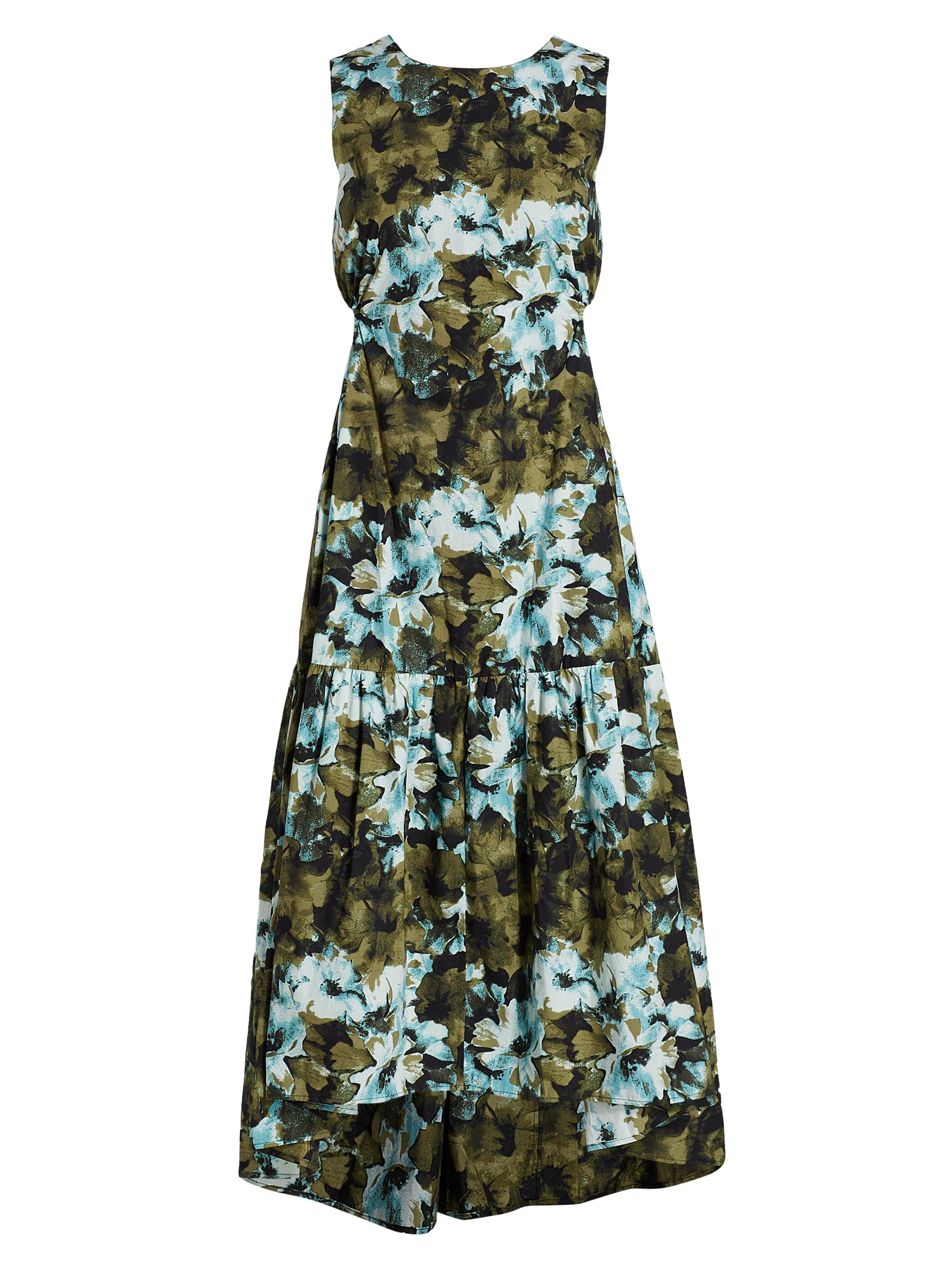 Gestuz Women's Blishagz Cut-Out Tiered Dress - Artistic Blue Flower