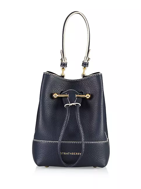 Shop Strathberry Lana Osette Leather Bucket Bag