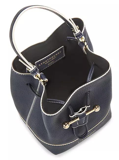 Strathberry Leather Midi Lana Osette Bucket Bag