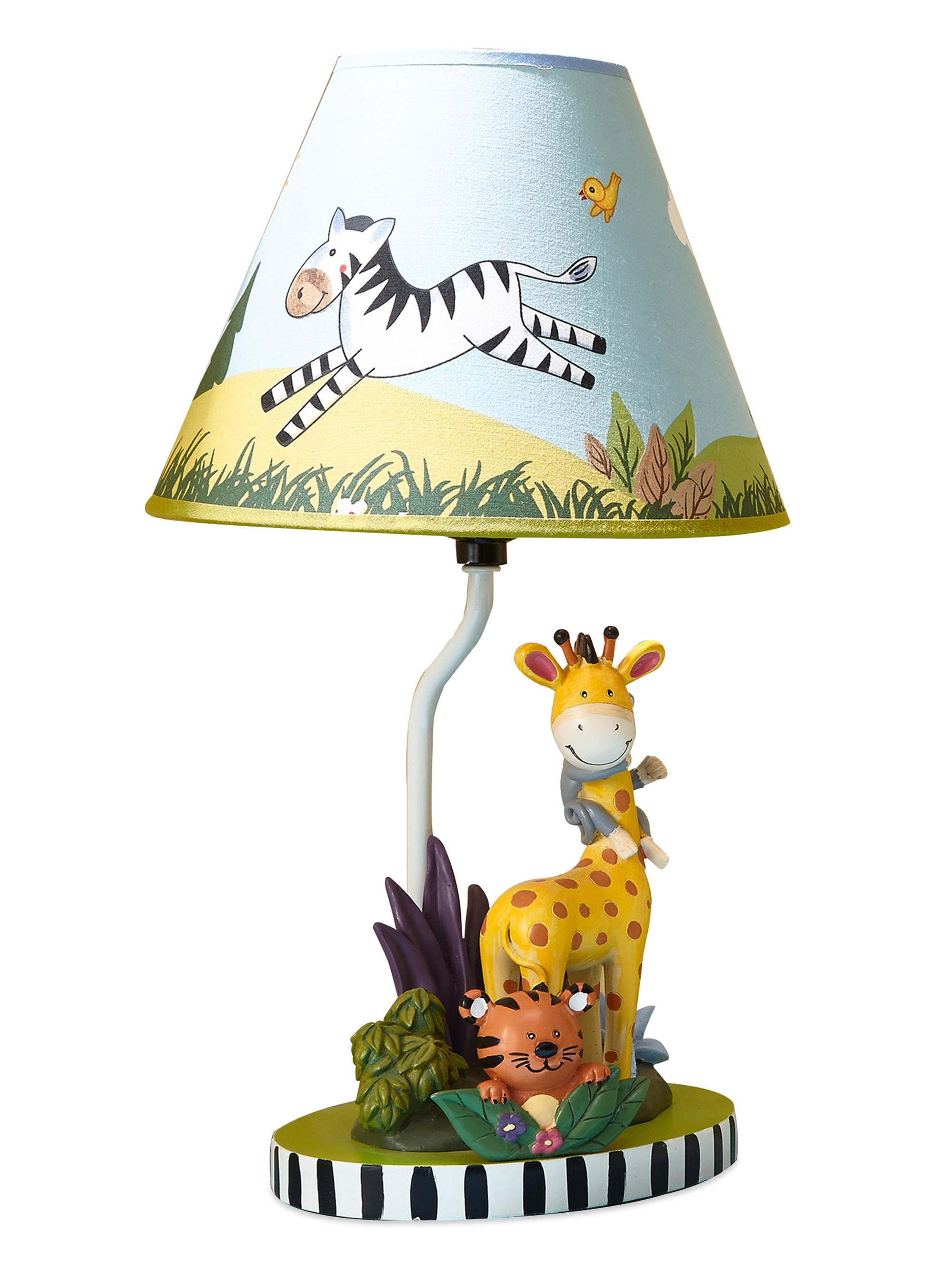 Teamson Kid's Sunny Safari Table Lamp - Blue Multicolor