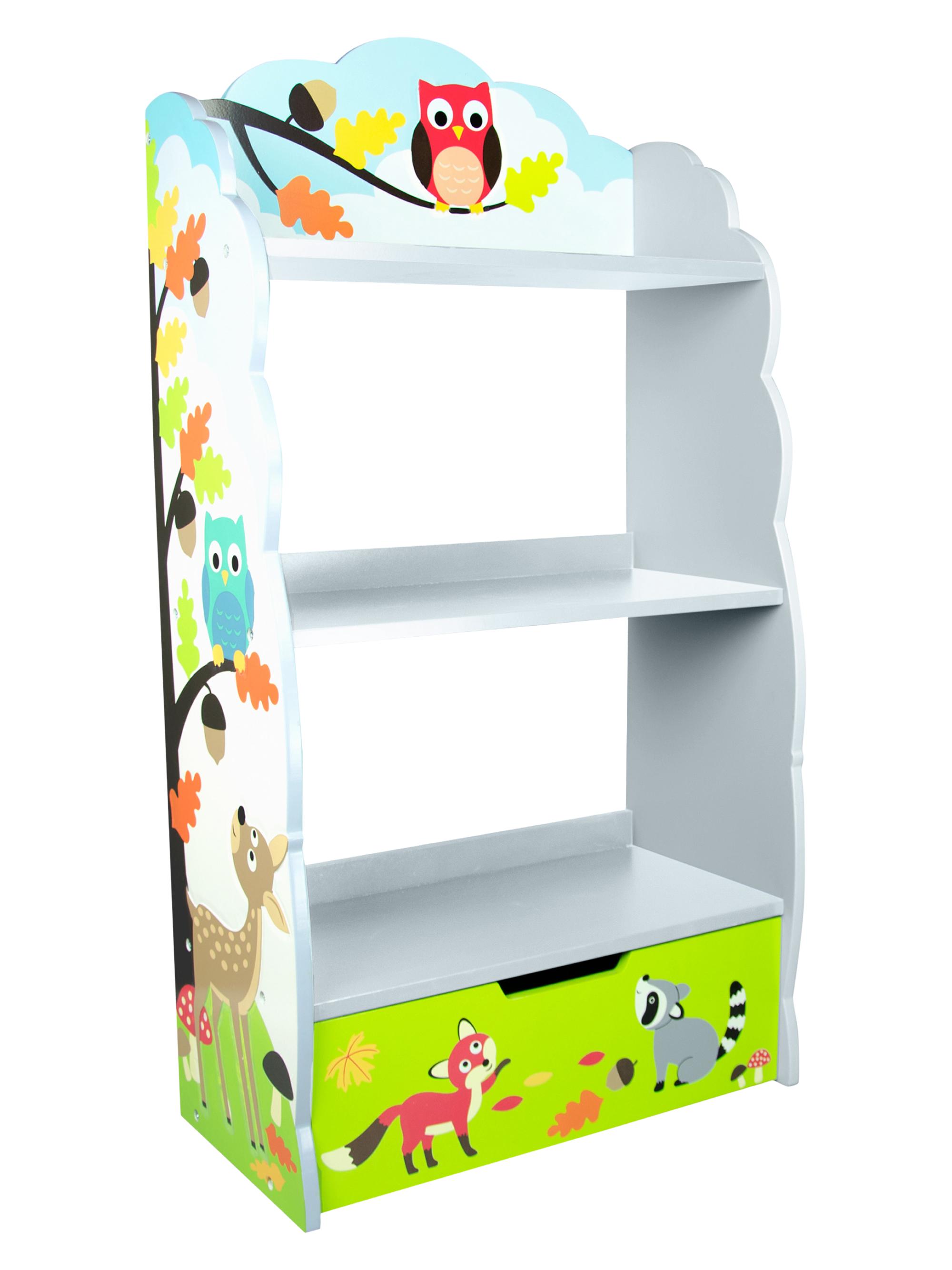 Teamson Kid's Fantasy Fields Bookshelf - Blue Green