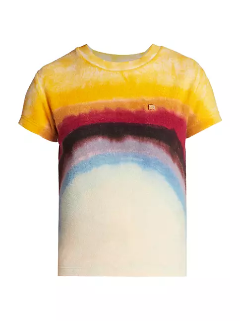Printed Monogram Tie-Dye Denim Shirt - Luxury Multicolor