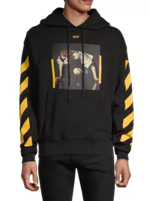 Shop Off-White Caravag Diagonal Arrow Narcis Hoodie Sweatshirt | Saks Fifth  Avenue